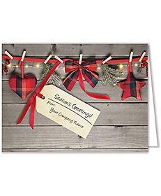 Cards: Plaid Hanger Holiday Card